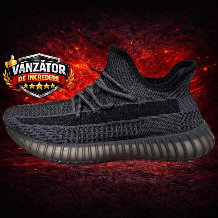 Adidasi Yeezy Boost 350 V2, NOI, Full Box - Black