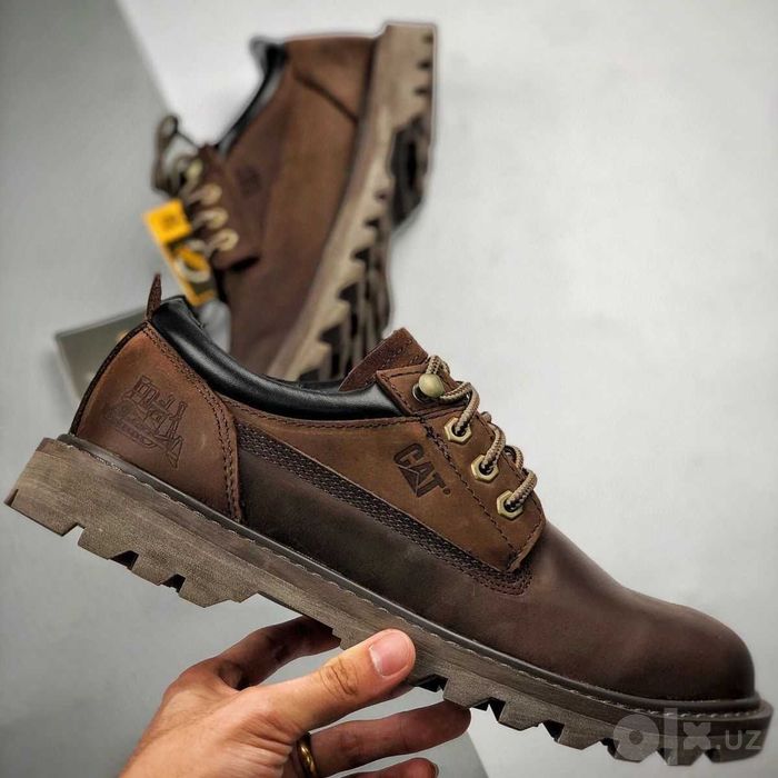 Ботинки мужские кожа, туфли мужские мокасины CAT Colorado Low [39-44]