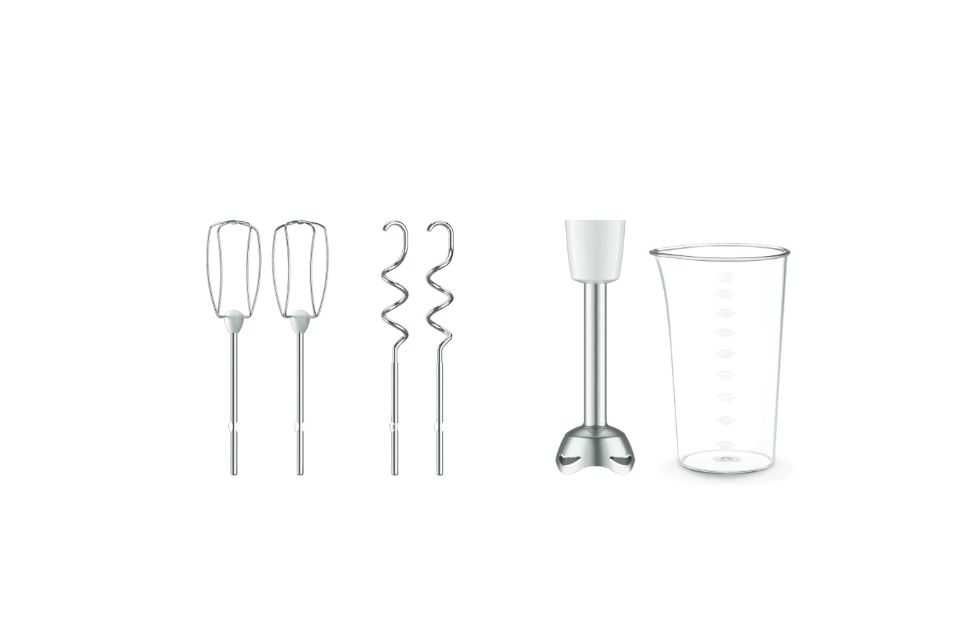 Mixer de mana Tefal  HT461138 500W 5 viteze, 2 accesorii