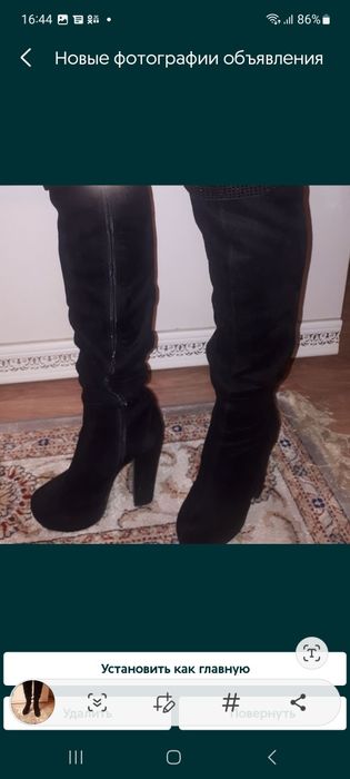 Зимние и демесезонные сапоги.