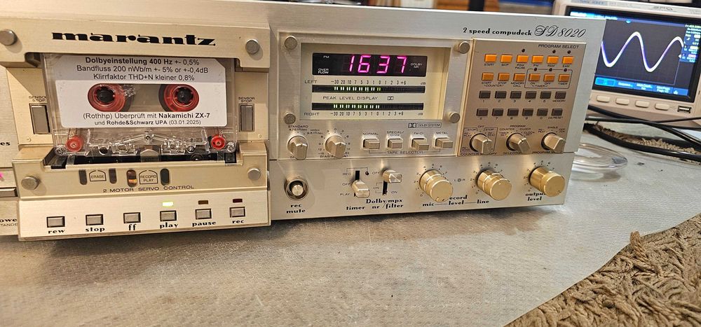 Deck Marantz SD-8020 Compudeck 2 Speed, full recap, funcțional, cu test video!
