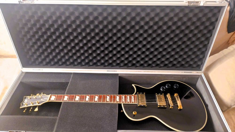 Китара LTD EC-256 с твърд куфар за китара Harley Benton Flight Case