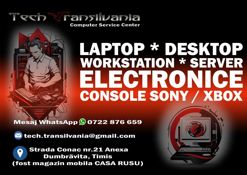 Service PC pentru Timisoara si Dumbravita
