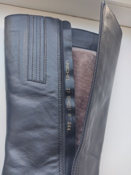 Сапоги зимние кожаные