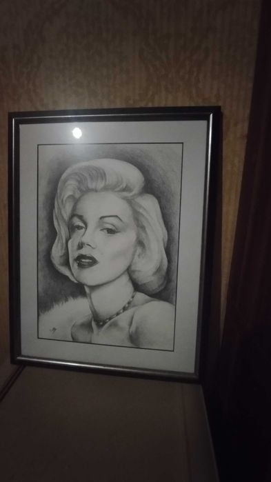 Ръчно рисуван портрет на Мерилин Монро