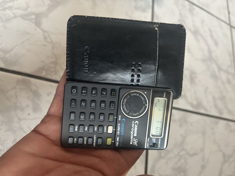 Calculator vechi de colectie Canon card lc-61t