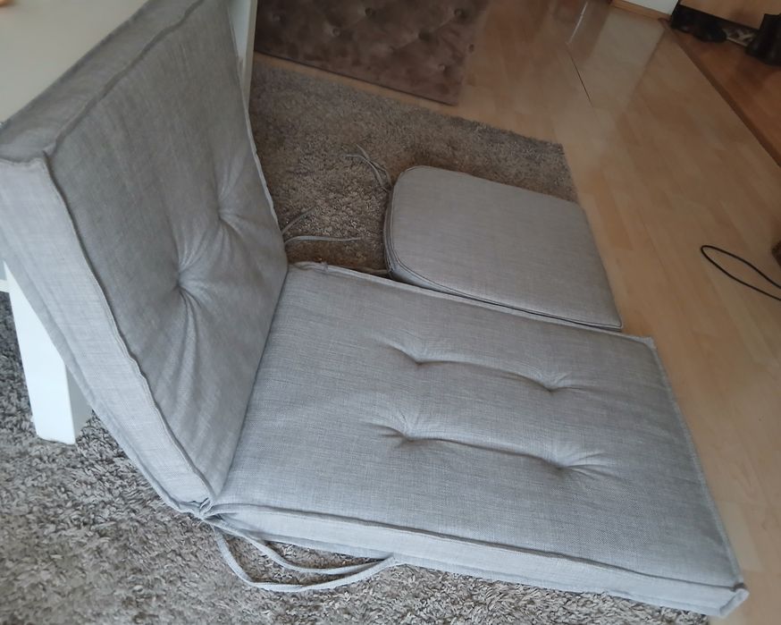 Set 2 perne scaun grădină/terasă – 116×50 + 47×48 cm – impecabile