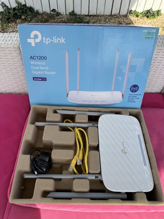 Router TP-Link Archer C5 AC1200 Dual Band Gigabit Wi-Fi – Ca nou, în cutie