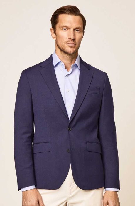 Sacou blazer slim 40 L de lux Hackett lana super 120's navy