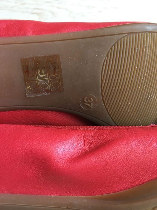 Дамски обувки, червени, размер 36-37