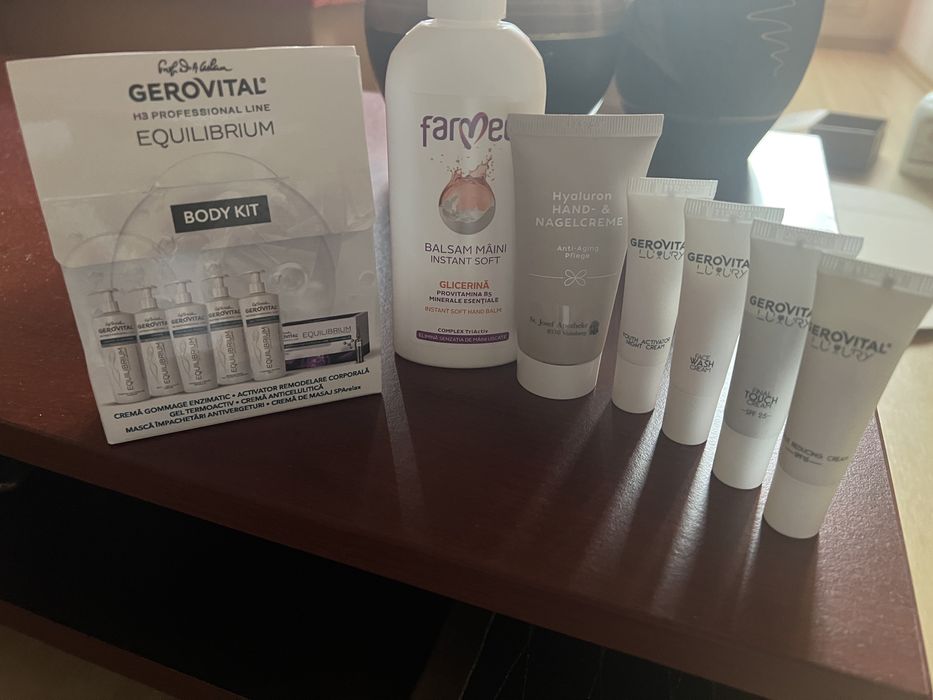 Lot produse balsam maini, crema hyuron anti aging etc CADOU bodylit
