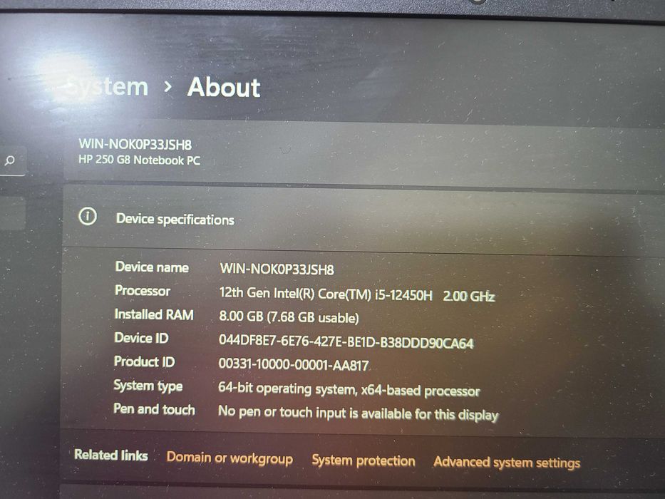 HP Victus i5 12 8