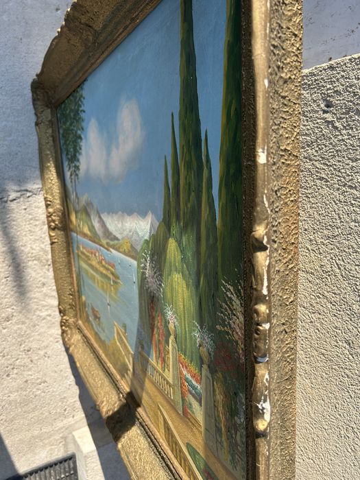 Tablou vechi pe panza