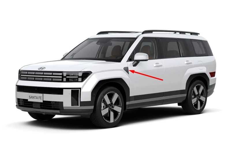 Молдинг крыла Hyundai Santa Fe 5 (24-25г) правый 877F2P6000
