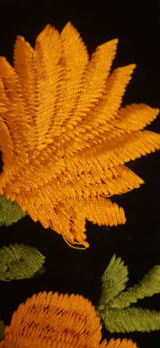 Юбка бархатная  ,вышивка