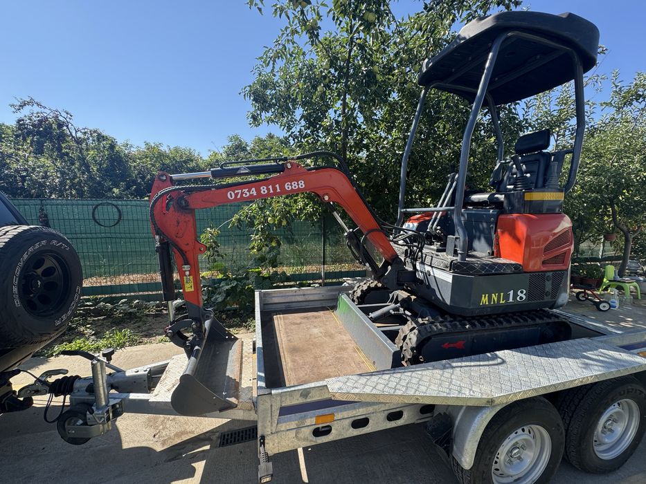 Miniexcavator Lukton 1.8 Tone (An 2022) – Motor Yanmar – 105 Ore
