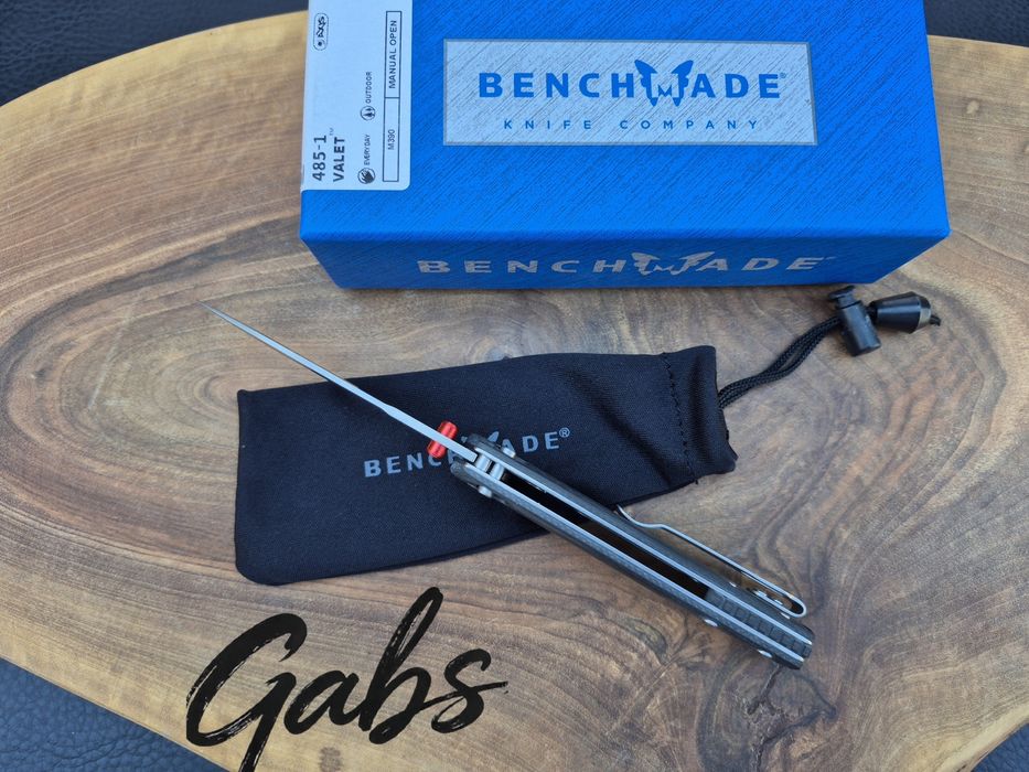 Сгъваем нож Benchmade VALET 485-1, M390.,карбон