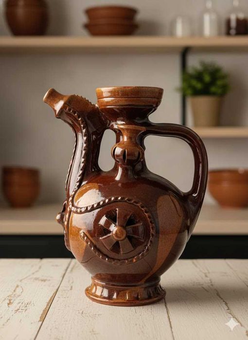 Автентичен троянски крондир (кана за вино, за ракия)