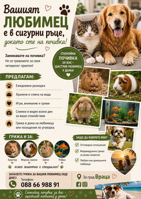 Грижа за домашни любимци