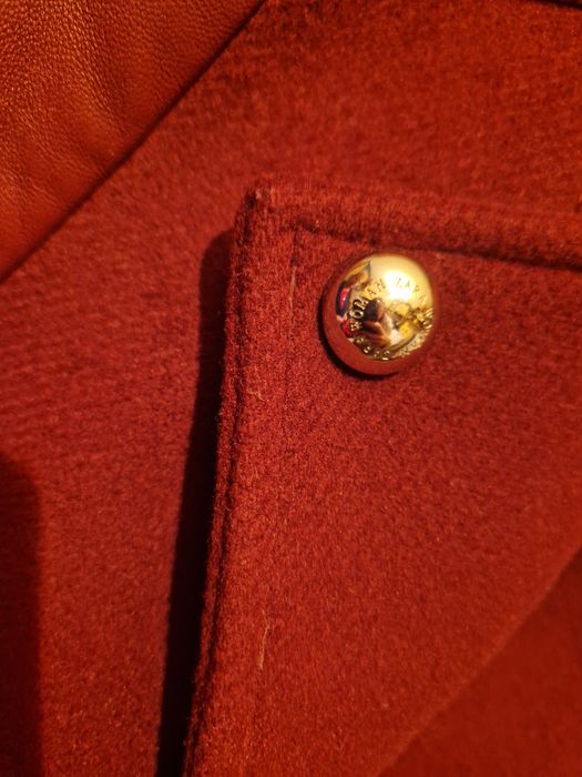 Дамско тънко палто Zara с кожени ръкави