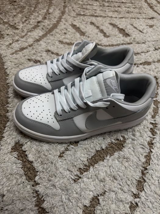 Nike Dunk Low бело-серые