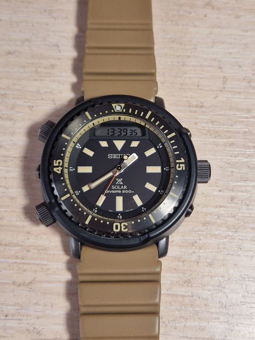Seiko Arnie бежевые SNJ029P1