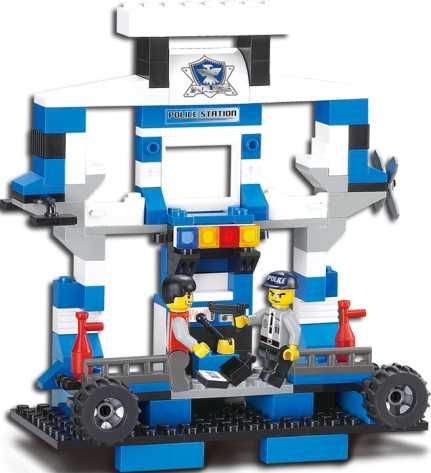 Joc constructie caramizi tip Lego Police Emergency Action