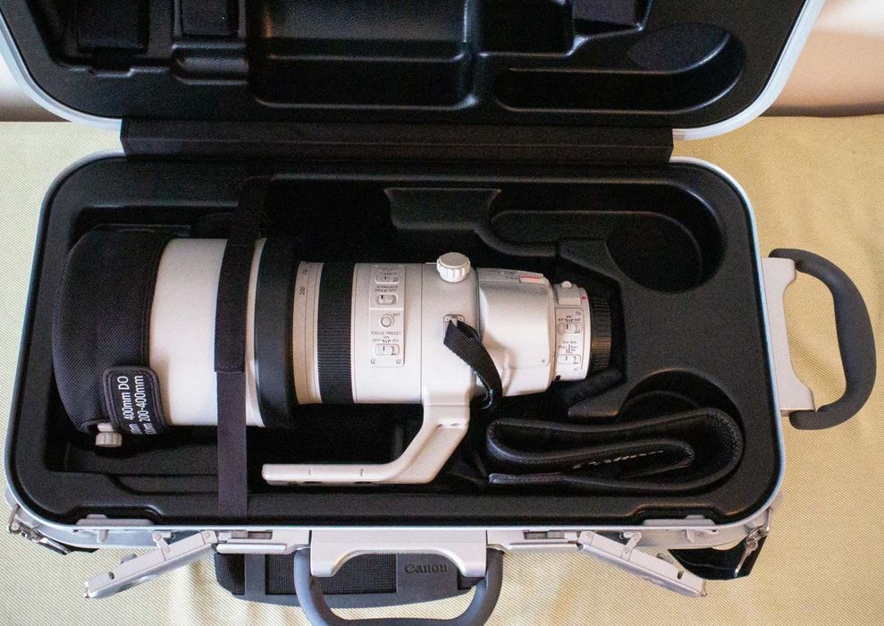 3 obiective Canon EF + rucsac foto troler