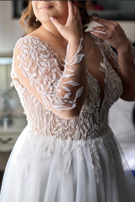 Rochie de mireasa si voal