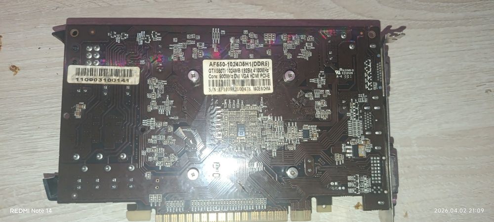 видеокарта gtx 550ti