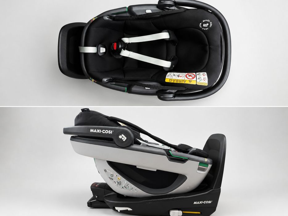 Maxi-Cosi Coral + FamilyFix3 ISOFIX + адаптери за количка – ADAC 1,6