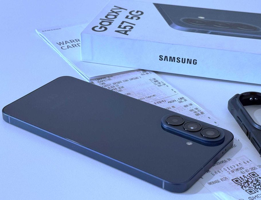 Бартер! 24м.Гаранция! Samsung Galaxy A57 256 Awesome Navy (Син) 9 Цикъла.