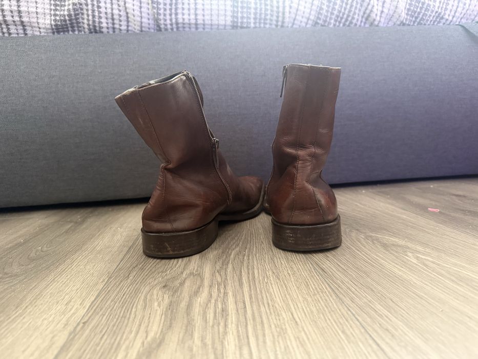 Cizme de piele Hugo Boss