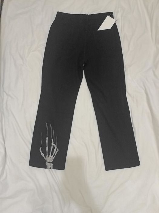 Широкие джинсы с узором