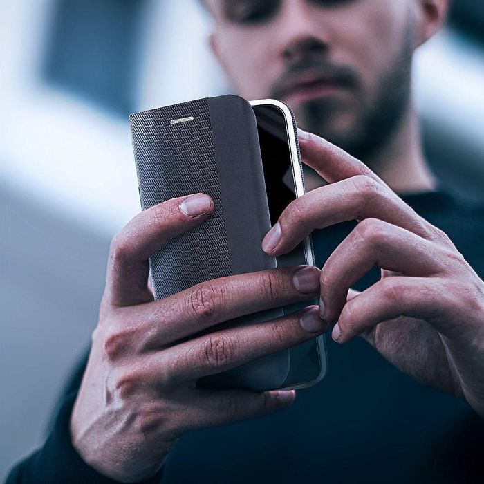 Тефтер sensitive за samsung galaxy a16, черен