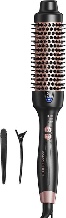Термо четка Wavytalk за издухване, Blowout Express 1 1/2 инча йонна нагрята кръгла четка
