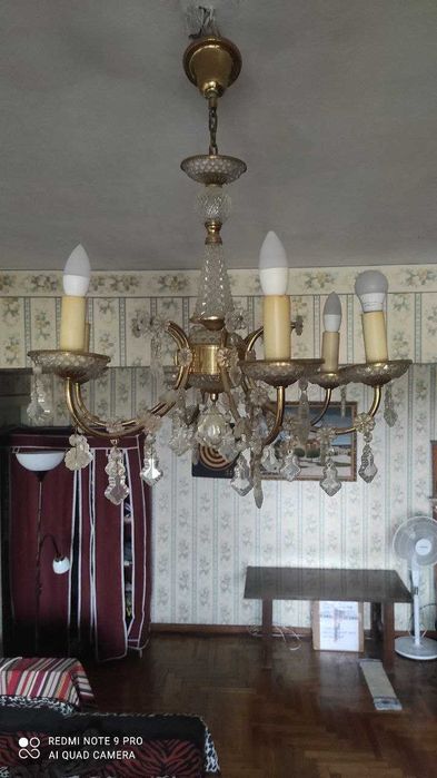 Люстра Хрусталь Бронзовая !!!