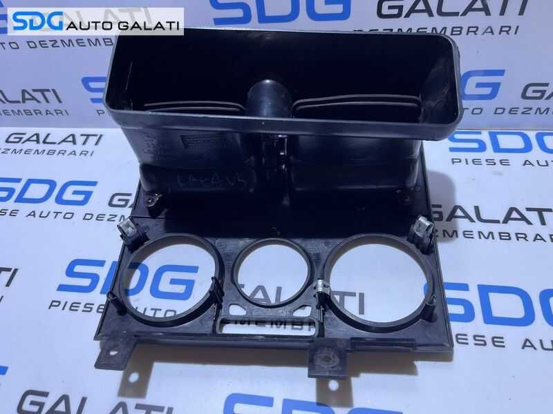 Set Gura Grila Aer Aerisire Ventilatie Rama Bord Centrala Panou Comanda AC Clima Fiat Albea 2002 - 2012 Cod 735336638
