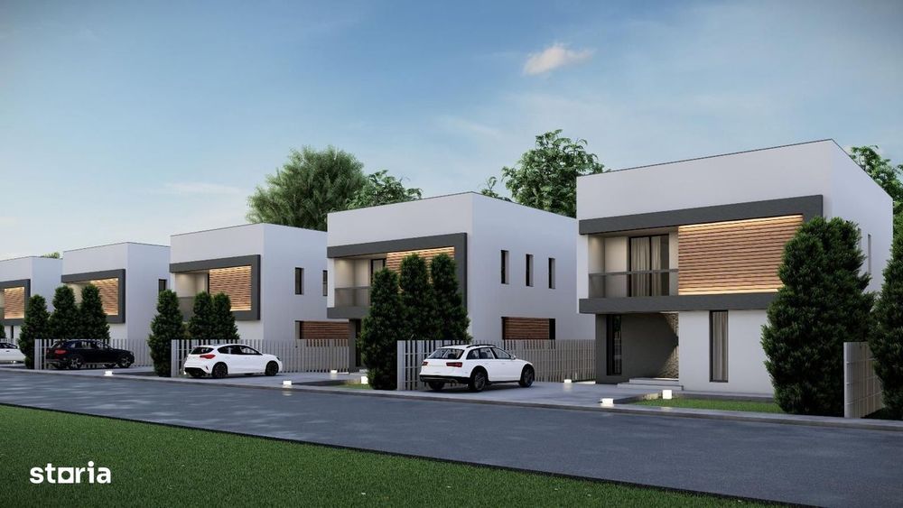 Vila individuala P+1E ~ 4 camere 3 bai ~ 355mp teren