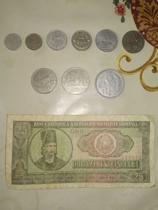 Monede,Bacnote Romania