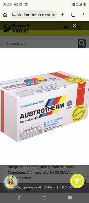 Polistiren expandat de 15 cm