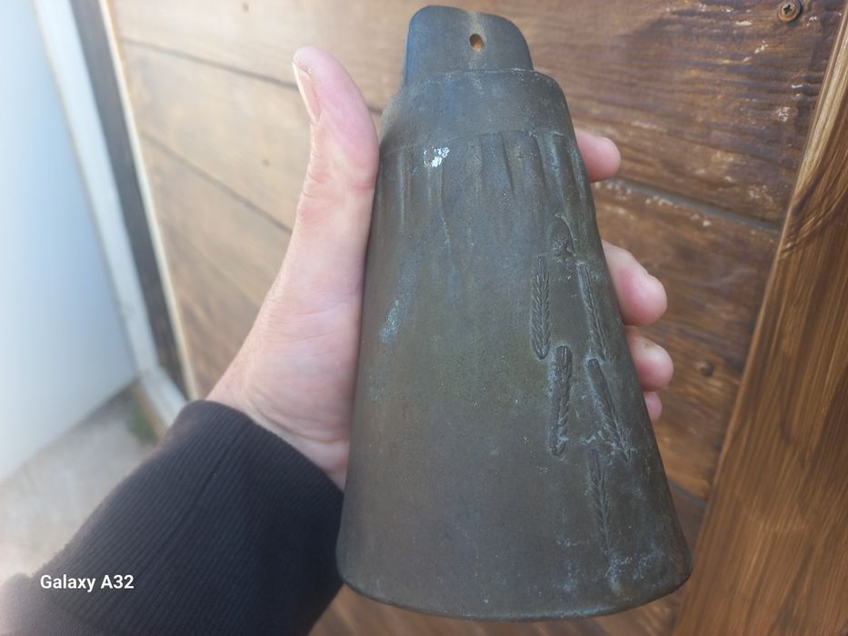 Голям стар бронзов чан хлопка звънец тюмбелек