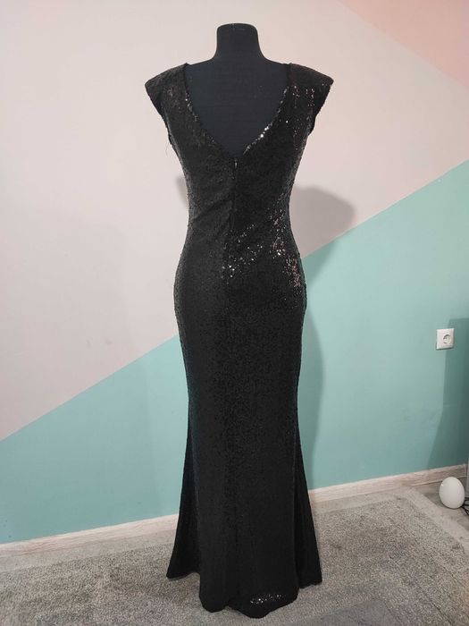 Официална дълга рокля с паети