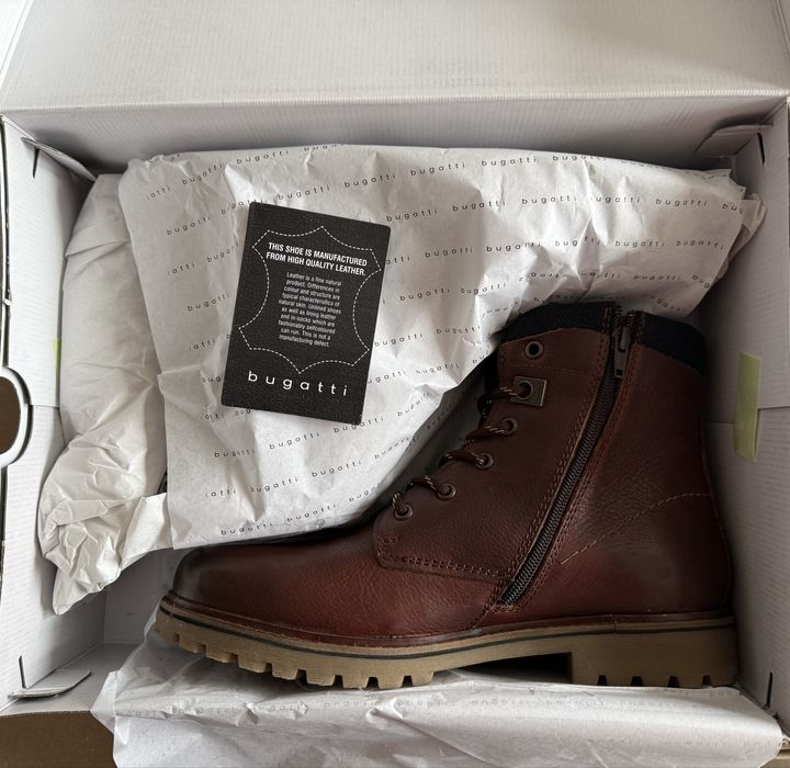 Bugatti Boots ОРИГИНАЛНИ мъжки боти/кубинки - 43/28см