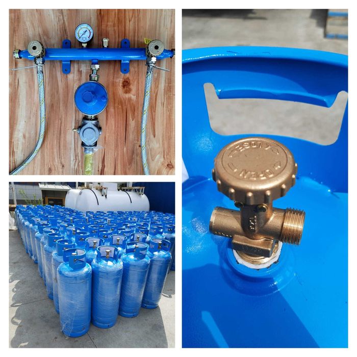 Kit complet 2 butelii GPL 80 L pt centrale termice de 28-35 Kw