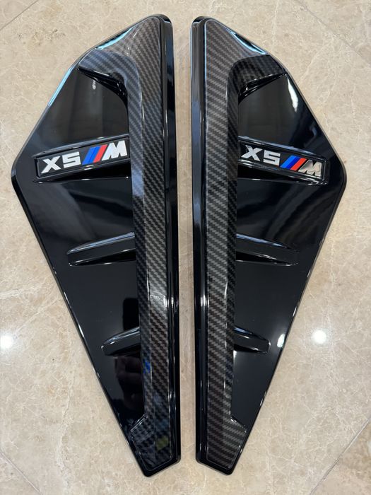 Ornament aripa grila emblema X5M Carbon M Bmw X5 G05 F95 deflector aer