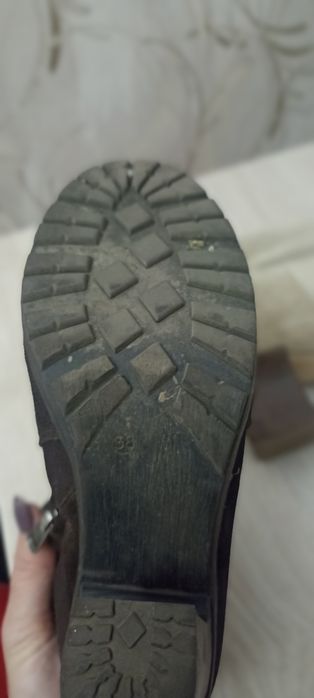 Ботильоны-казаки замшевые