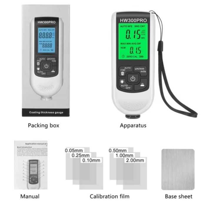 Дебеломер за боя и покрития Automat-LCD дисплей, 0–1,8мм