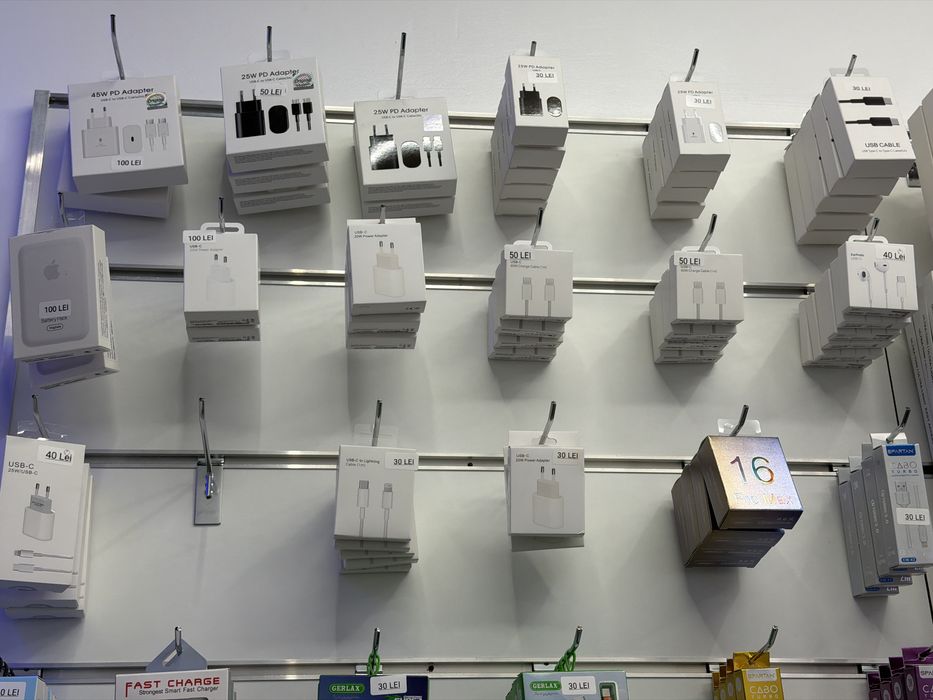 Adaptoare, cabluri, huse, foli sticla/silicon, Powerbank