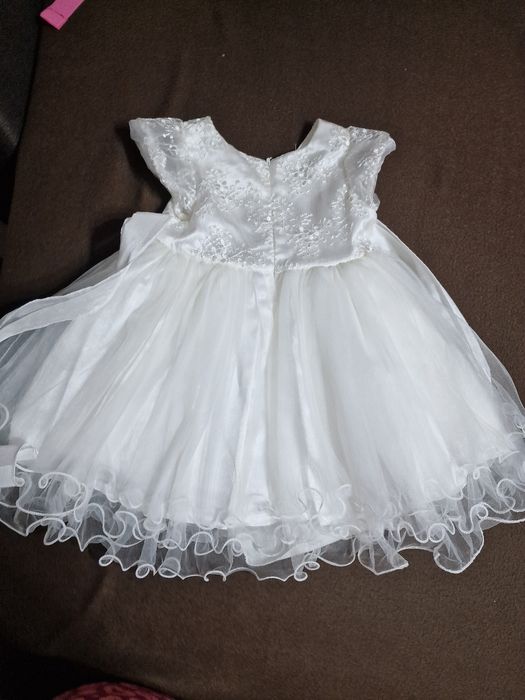 Rochie alba , 18 luni, fetite